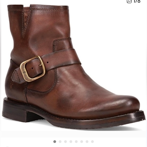 Frye Ladies Veronica Redwood Western Booties New with Box! Size 7 - Picture 1 of 12